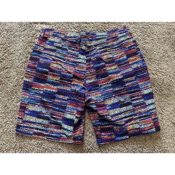 Hreski Golf Shorts Mens Size 40 Performance Multicolor Rough‎ Woven Plaid - Picture 4 of 4